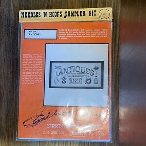 Antique Sampler Kit in Black Needle point